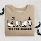 Tis The Season Halloween Cat Pullover Sweatshirt