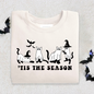 Tis The Season Halloween Cat Pullover Sweatshirt