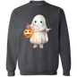 Ghost + Pumpkin Crewneck Pullover Sweatshirt