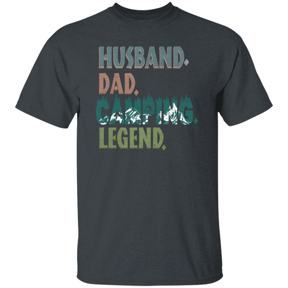 Husband Dad Camping Legend | G500 5.3 oz. T-Shirt