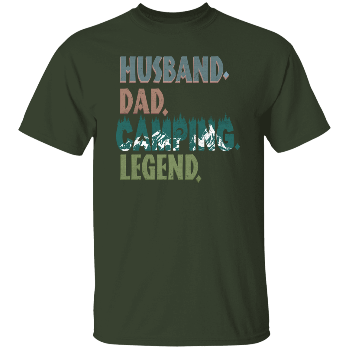 Husband Dad Camping Legend | G500 5.3 oz. T-Shirt
