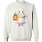 Ghost + Pumpkin Crewneck Pullover Sweatshirt