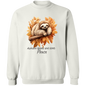 Autumn Leaves and Sloth Please Crewneck Pullover Sweatshirt