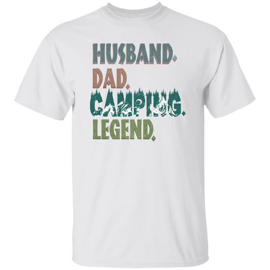 Husband Dad Camping Legend | G500 5.3 oz. T-Shirt