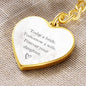 Forever Your Daughter White Graphic Heart Keychain
