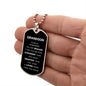 Grandson Military Dog Tag Necklace