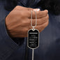 Grandson Military Dog Tag Necklace