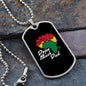 Dope Black Dad Dog Tag