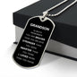 Grandson Military Dog Tag Necklace