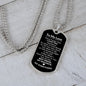 To My Love Dog Tag