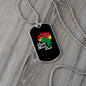 Dope Black Dad Dog Tag