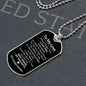 To My Love Dog Tag