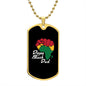 Dope Black Dad Dog Tag
