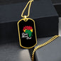 Dope Black Dad Dog Tag