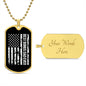 Best Bonus Dad Ever Dog Tag