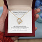 Happy Retirement Enjoy the Next Chapter Forever Love Necklace