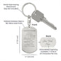 Granddaughter Engraved Dog Tag Keychain