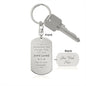 Sometimes You Forget You Are Awesome Engraved Dog Tag Keychain