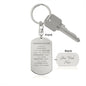 Granddaughter Engraved Dog Tag Keychain