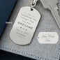 Sometimes You Forget You Are Awesome Engraved Dog Tag Keychain