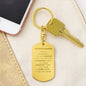 Granddaughter Engraved Dog Tag Keychain