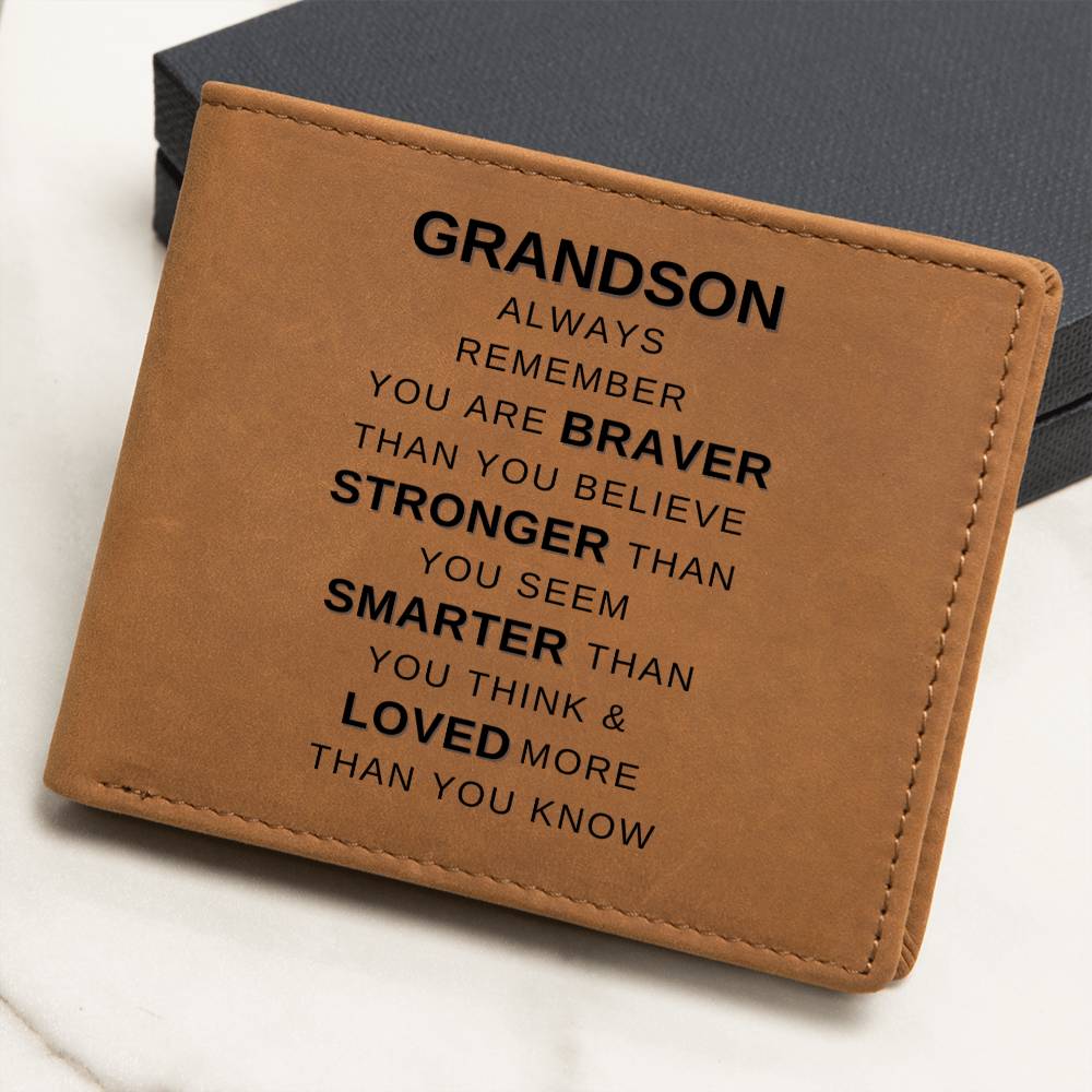 Grandson Graphic Leather Wallet