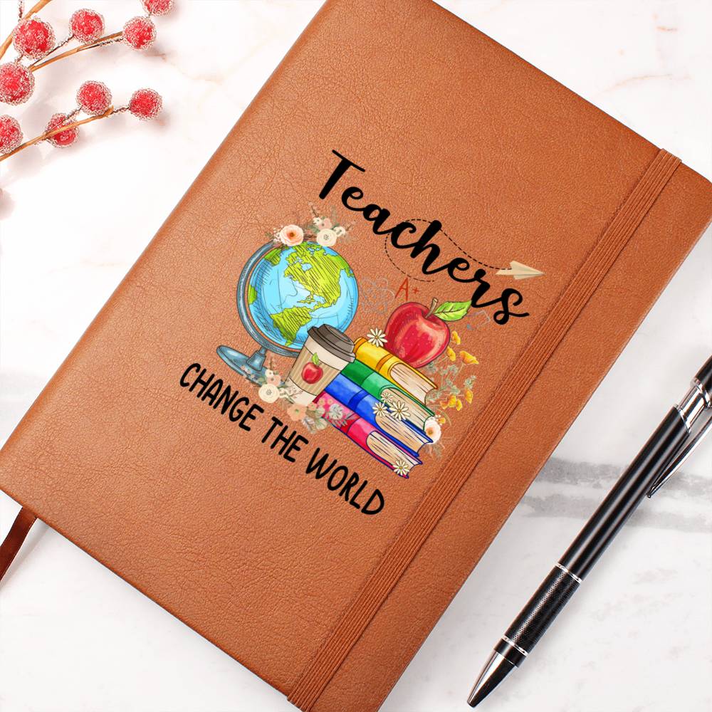 Teachers Change the World Leather Journal 1