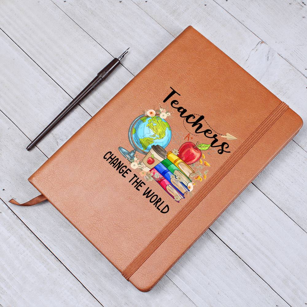 Teachers Change the World Leather Journal 1