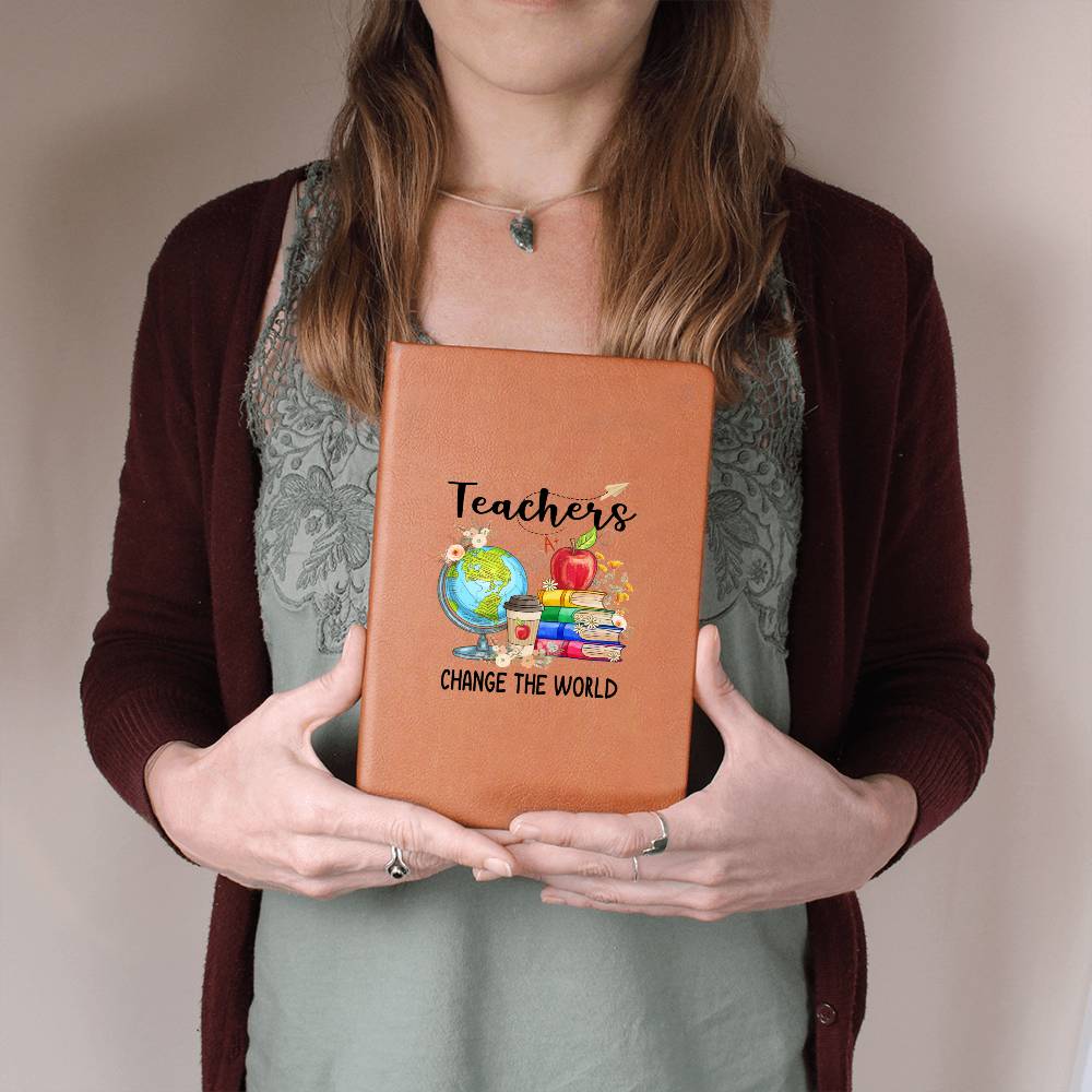 Teachers Change the World Leather Journal 1