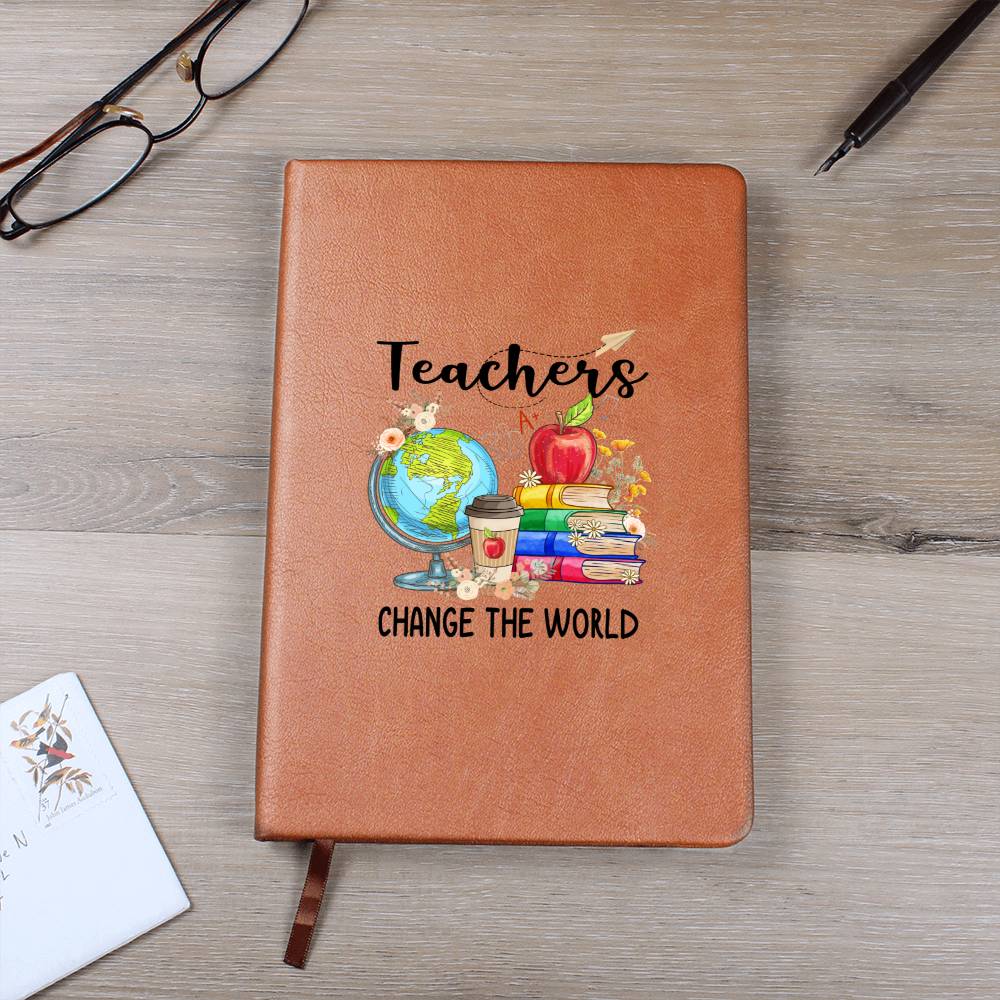 Teachers Change the World Leather Journal 1