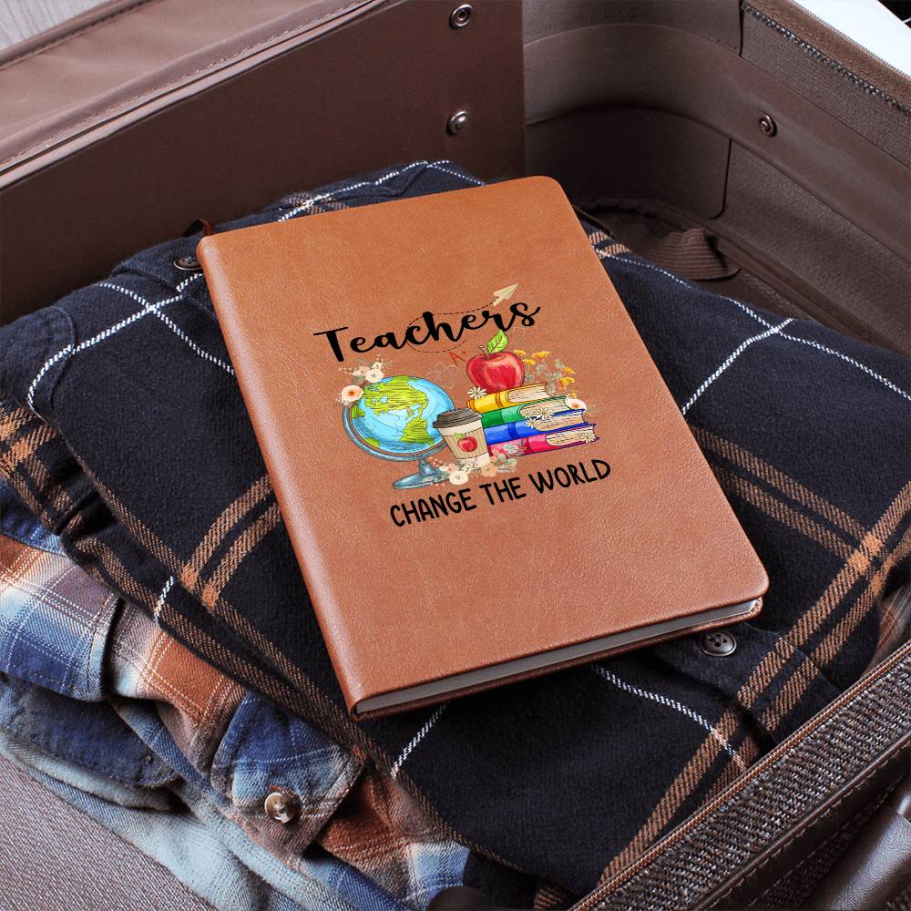 Teachers Change the World Leather Journal 1