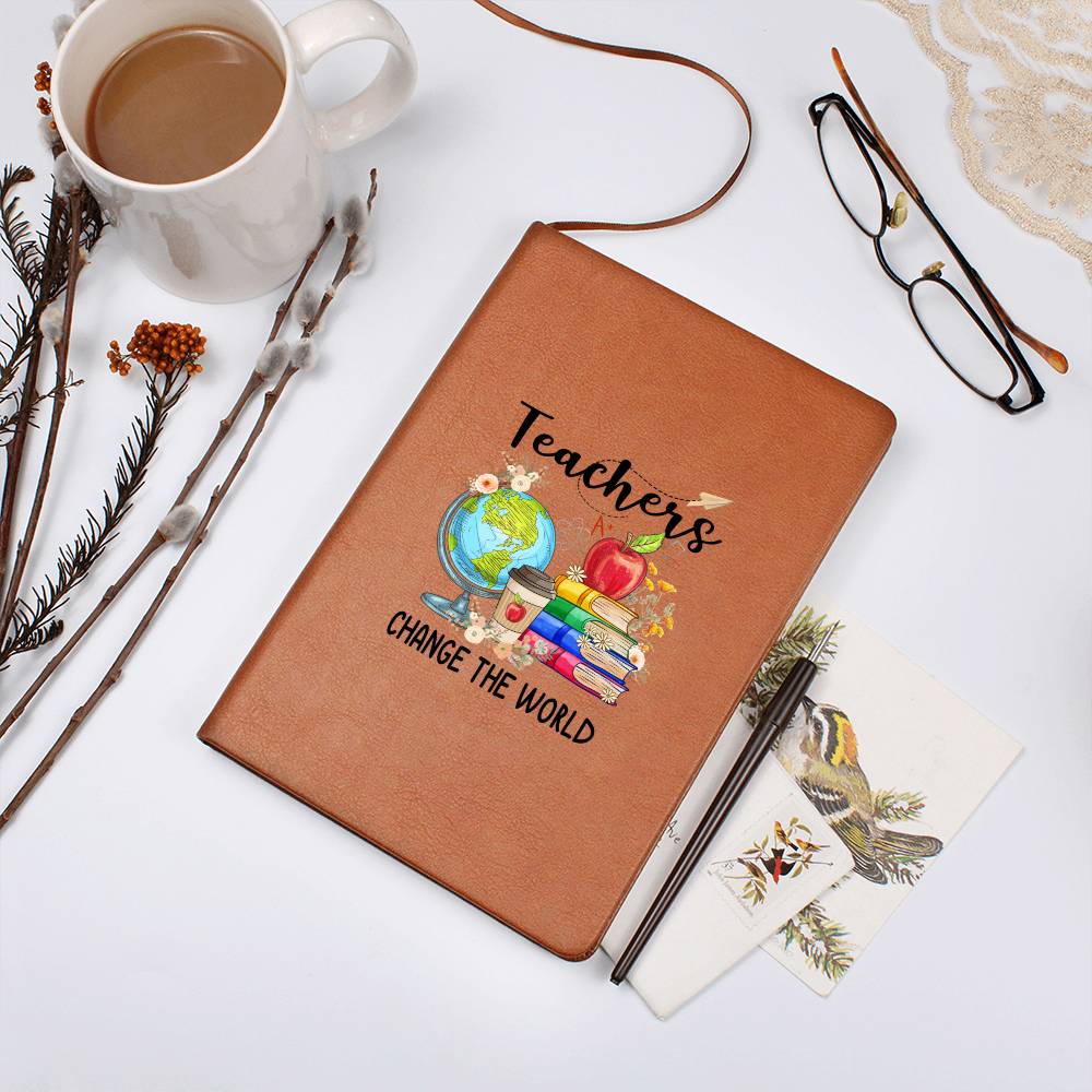 Teachers Change the World Leather Journal 1