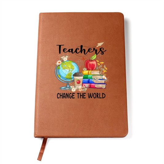 Teachers Change the World Leather Journal 1