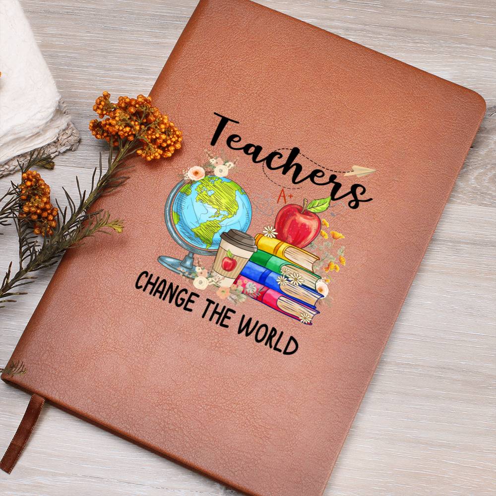 Teachers Change the World Leather Journal 1