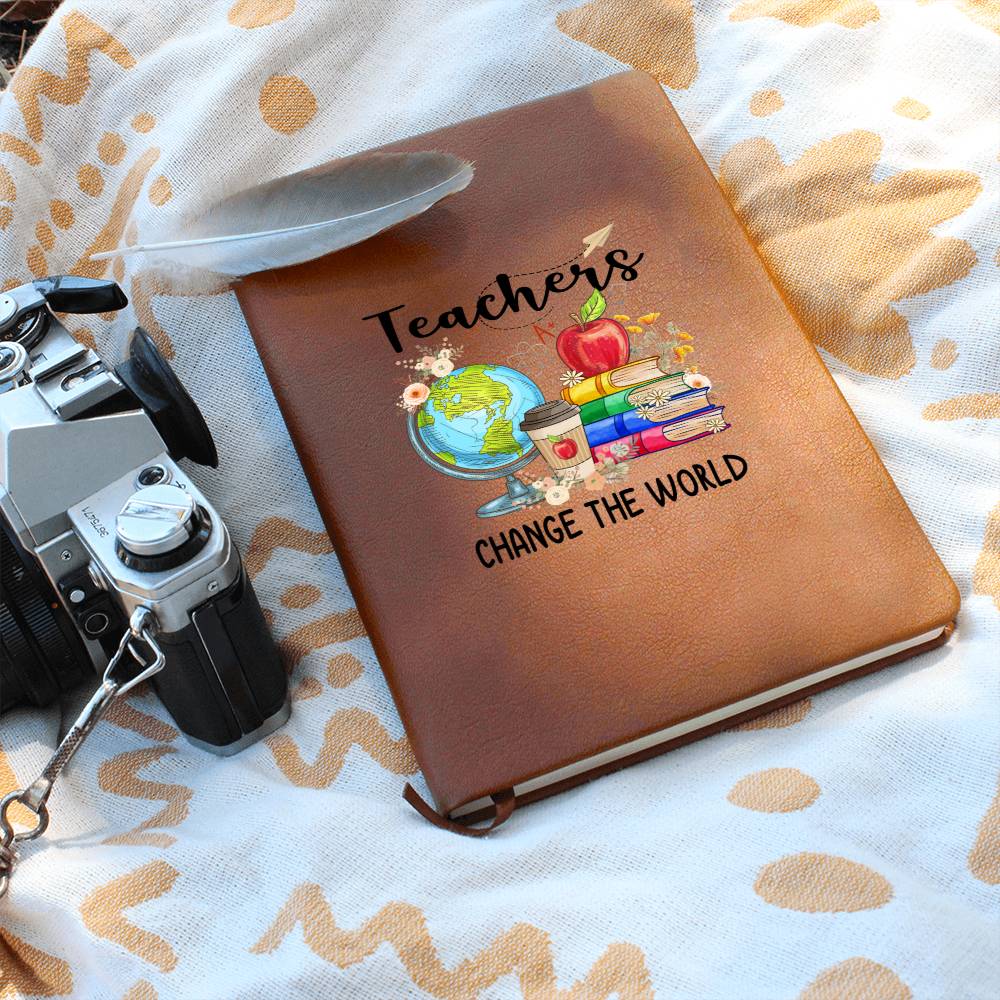 Teachers Change the World Leather Journal 1