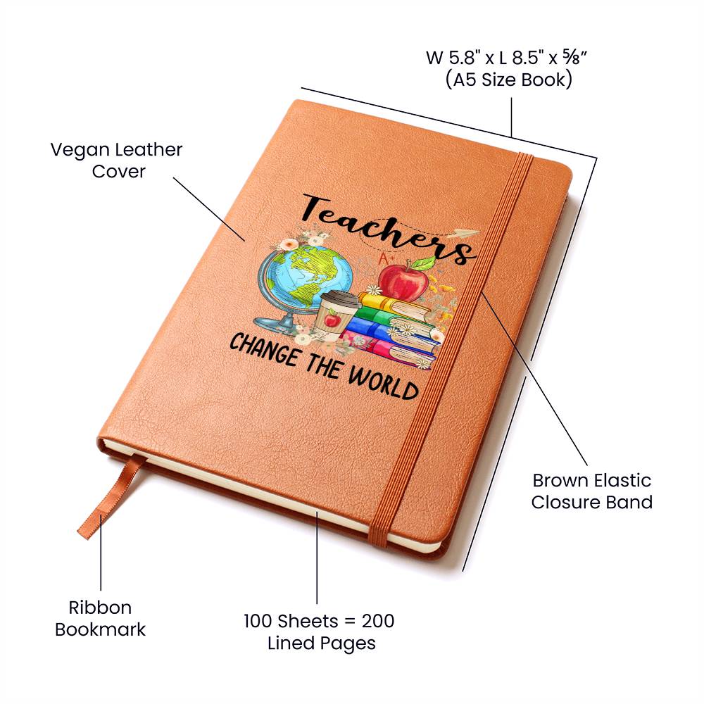 Teachers Change the World Leather Journal 1