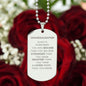 Granddaughter Engraved Dog Tag Necklace