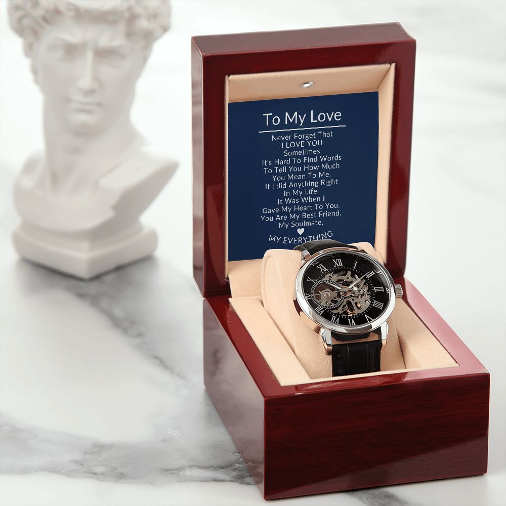 To My Love Openwork Watch