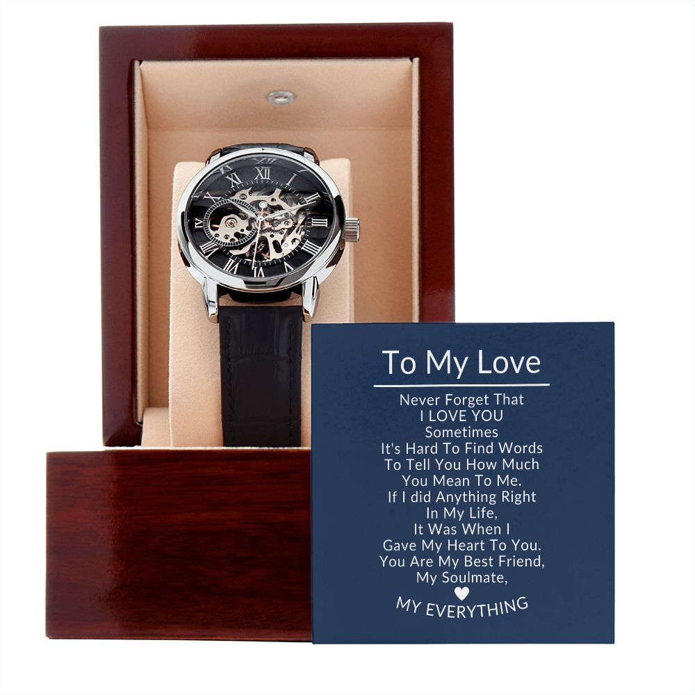 To My Love Openwork Watch