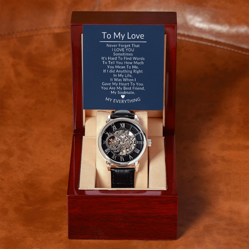 To My Love Openwork Watch