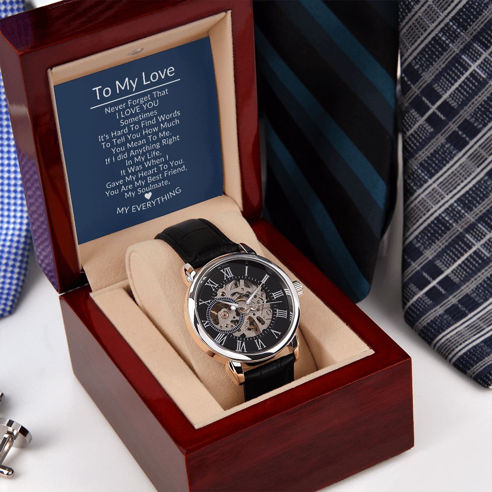 To My Love Openwork Watch