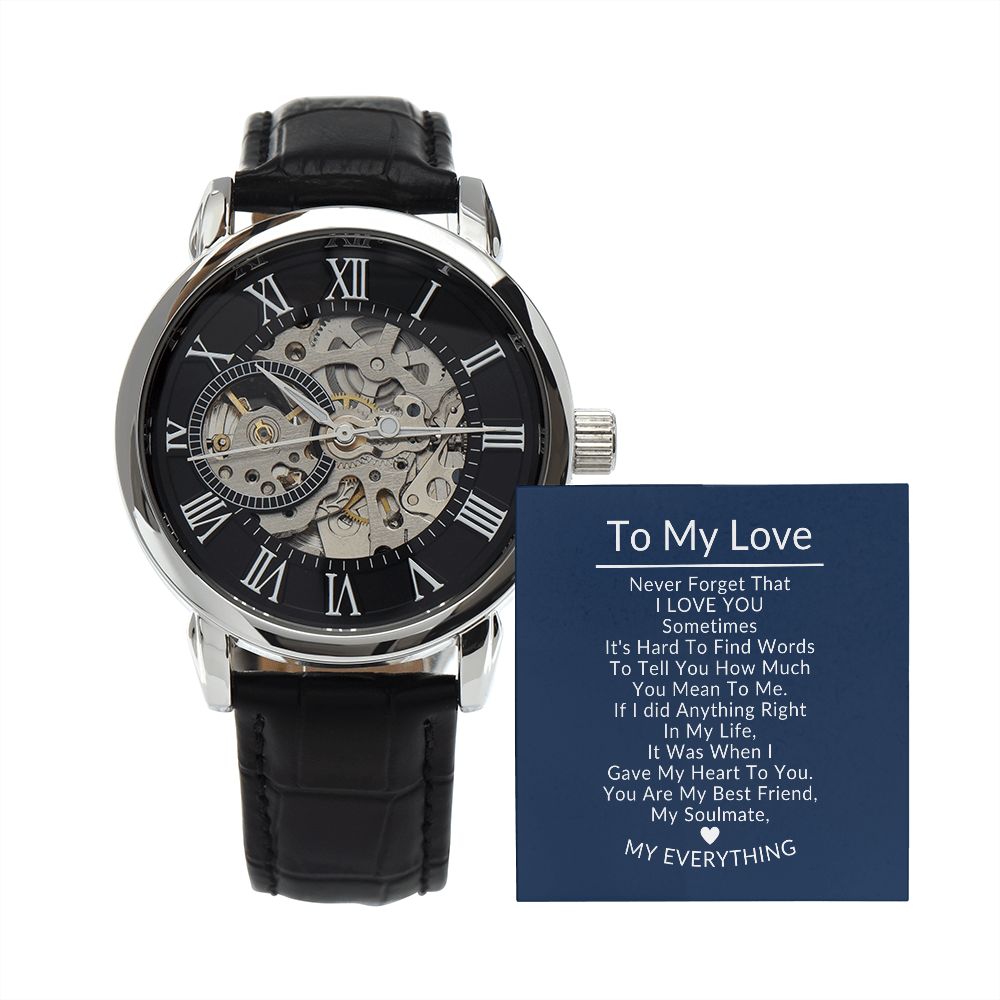 To My Love Openwork Watch