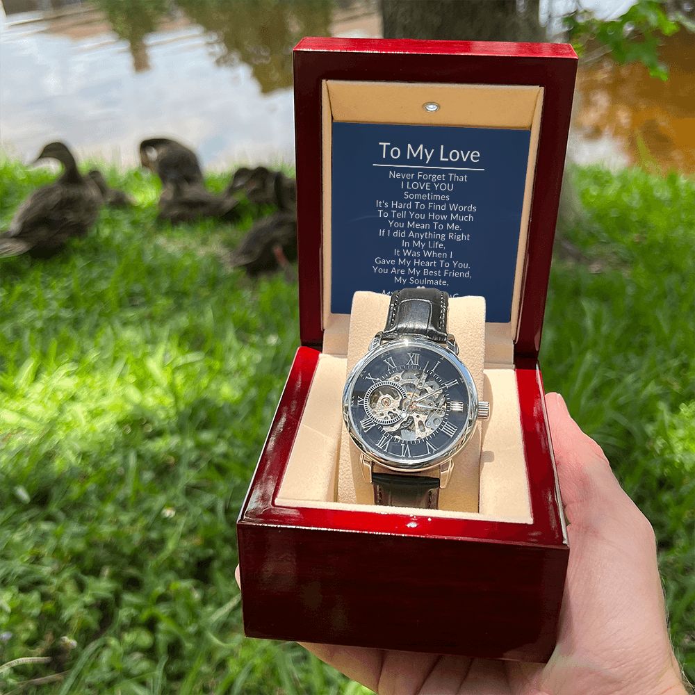 To My Love Openwork Watch