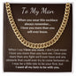 To My Man - I Love You More - Cuban Link Chain