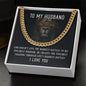 To My Husband Lion Cuban Link