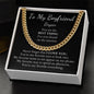 To My Boyfriend - Cuban Link - Personalized Message Card