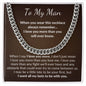 To My Man - I Love You More - Cuban Link Chain