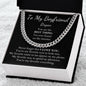 To My Boyfriend - Cuban Link - Personalized Message Card