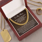 To My Man - I Love You More - Cuban Link Chain