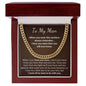 To My Man - I Love You More - Cuban Link Chain